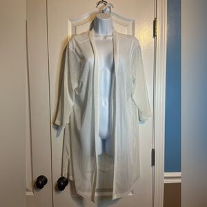 New With Tags iClosam White Shear Cardigan – Size 2XL